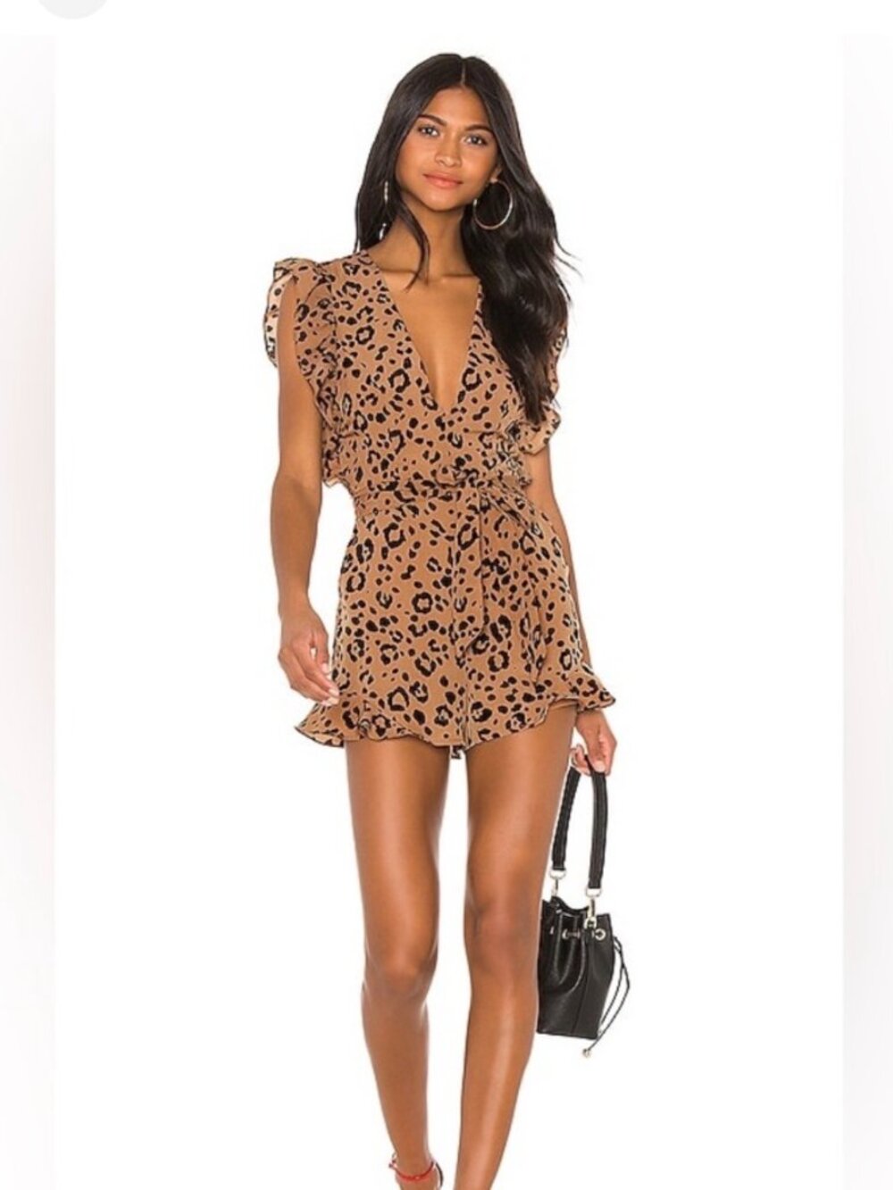 Lovers and Friends Jill Romper - Tan Leopard